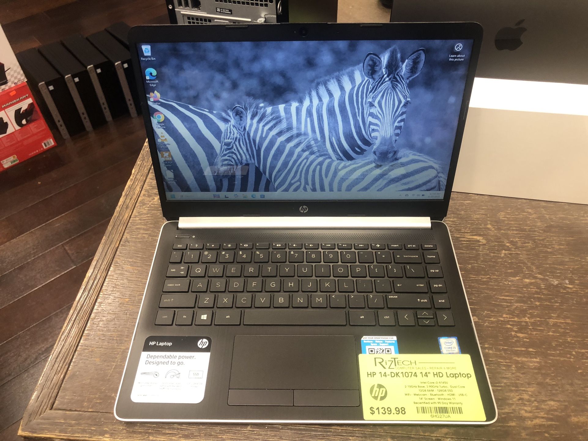 HP 14-DK1074 14" HD Laptop – $139.98