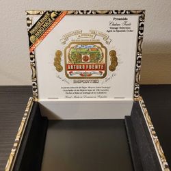 Arturo Fuente Cigar Box With Beautifully Adorned Sides