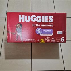 HUGGIES SIZE 6  84 COUNT