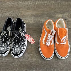 Kids Youth New Vans Size 4