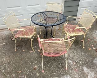 Wrought Iron Patio Furniture Set