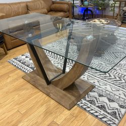 Beautiful Glass Top Dining Table 