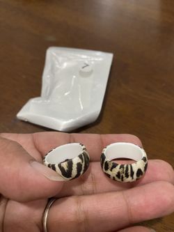 Leopard Print Silicone Rings