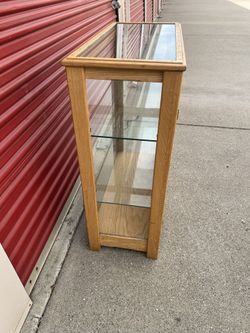 Glass And Wood Cabinet