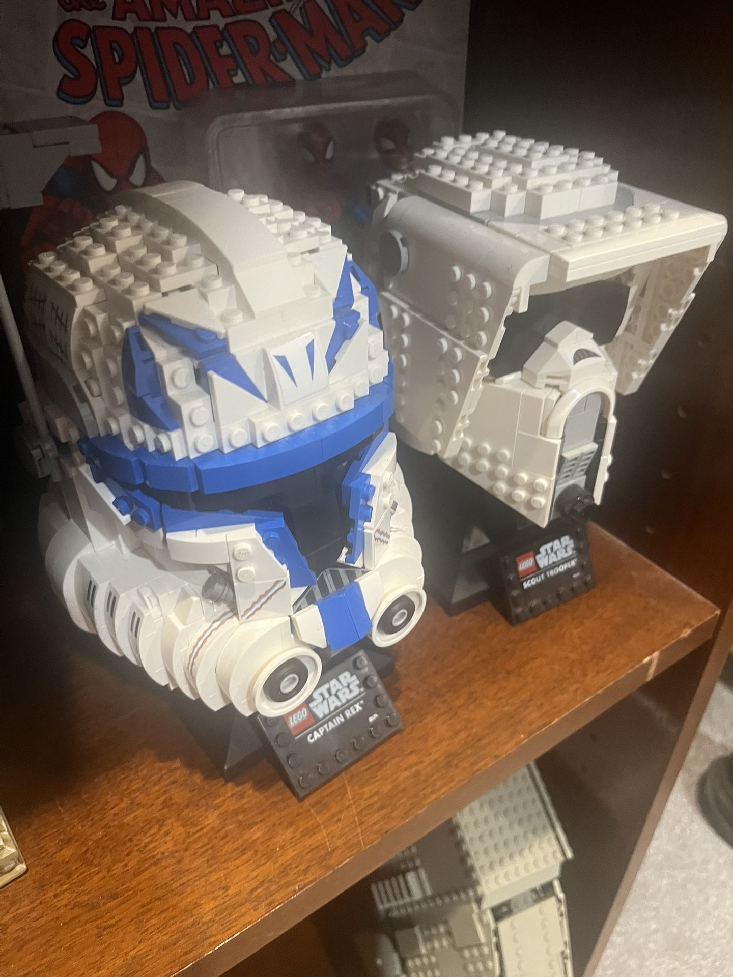 Two Star Wars Lego Helmets