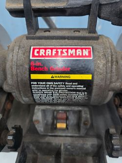 Craftsman 6" bench grinder