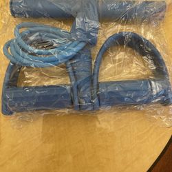 Two New Blue Pedal Resistance Band