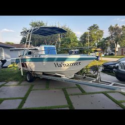 Center Console Boat Plus New Plugs,new Gas Tank  And LED Lighting (comes With Trailer ) Comes With Papers
