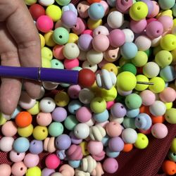35pc Silicone Beads For Beaded Pen 
