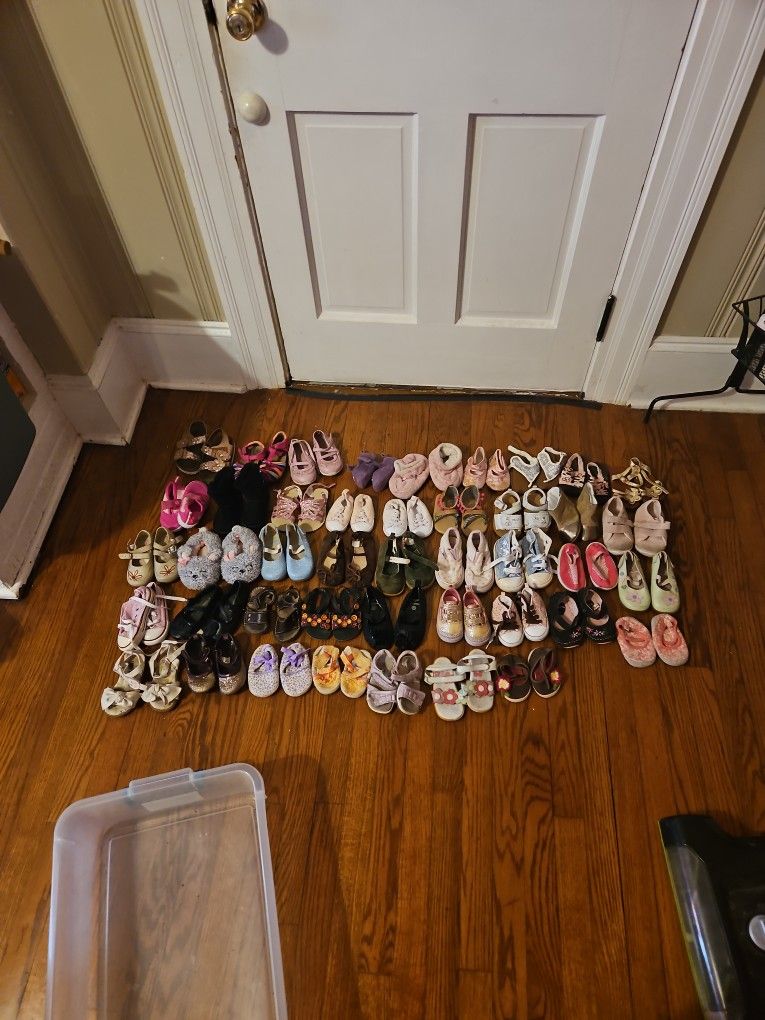 Assorted Girls Shoes From Infant To size 9 Youth 