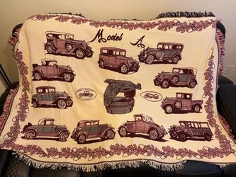 MAFCA Model A Ford woven throw