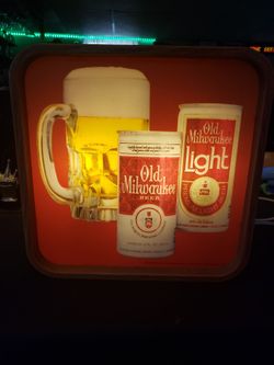 Beer Sign Old Milwaukee