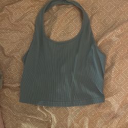Blue Halter Top