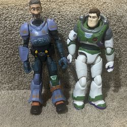 Disney Pixar Lightyear 7” Jr. Zap Patrol Mo Morrison & Buzz Action Figure 