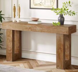 JW0908 new assembled Farmhouse Console Table, 63-Inch Long Narrow Sofa Table Behind The Couch, Wooden Rectangular Entryway Table for Entrance, Hallway