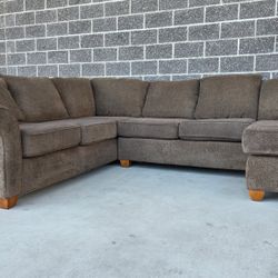 Brown Wrap Around Sectional Couch “WE DELIVER