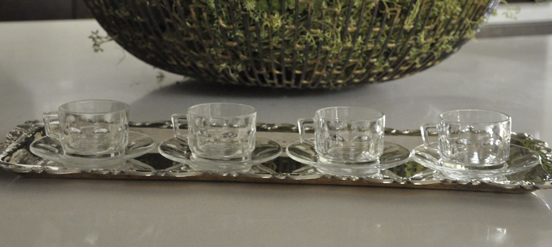 Very vintage Clear Espresso Set