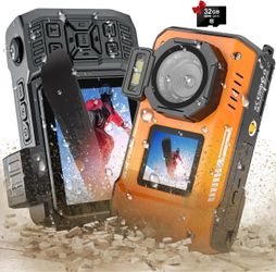 BRAND NEW! 8K Underwater Camera Rugged WiFi 33FT Waterproof 70MP 32GB