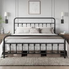Brand new queen size metal bed frame with headboard with footboard