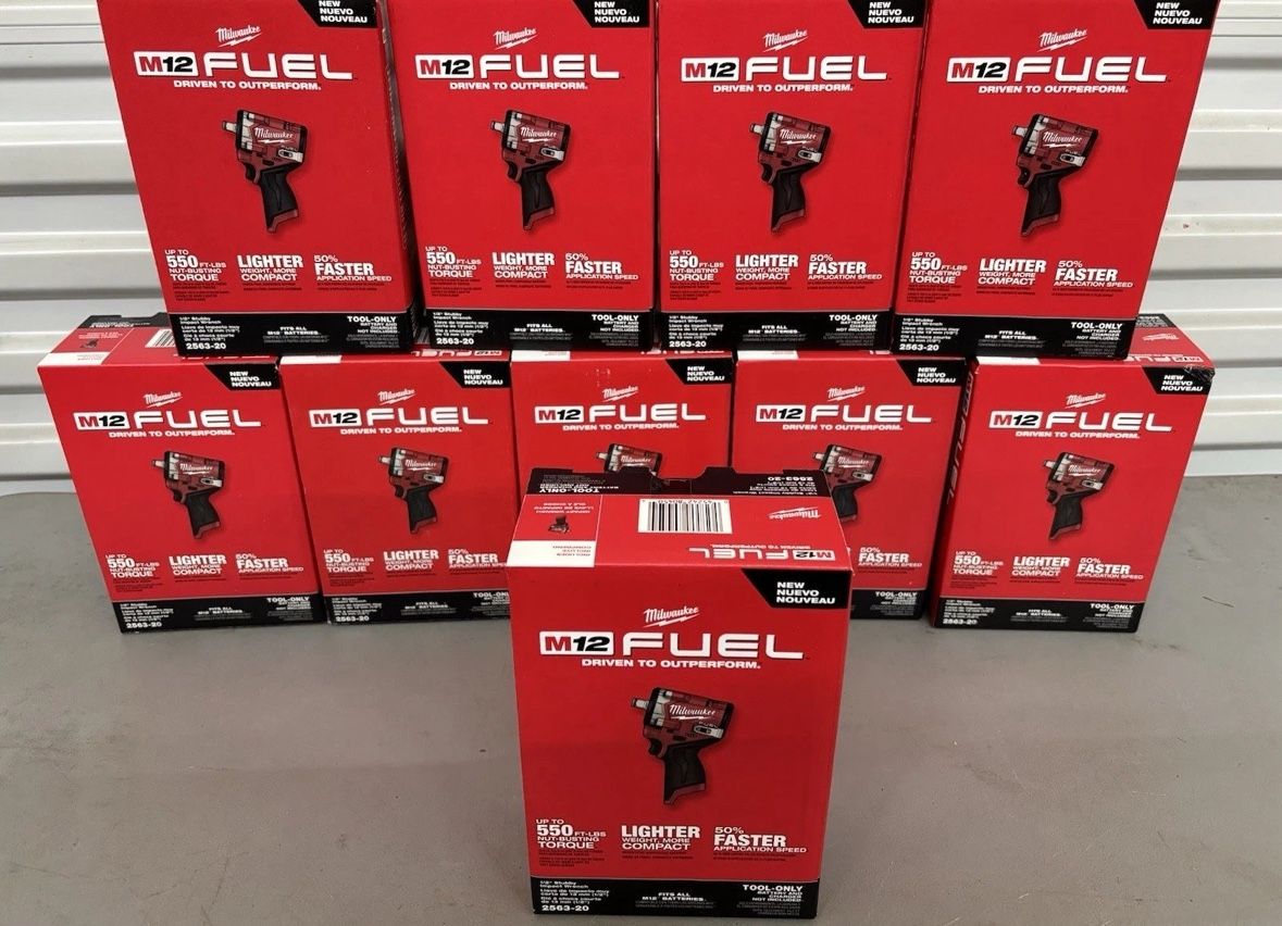 Milwaukee New 1/2” Impact Wrench Stubby M12