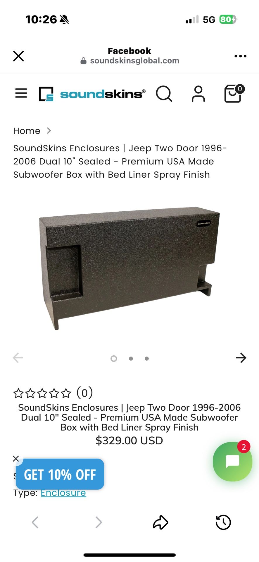 Jeep Subwoofer Box