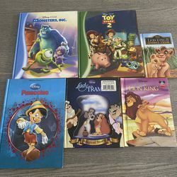 Lot of 6 Disney Children's Books Hardcover