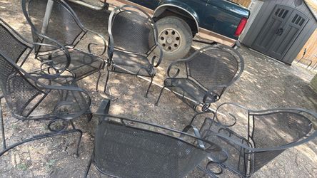 6 sillas mesedoras