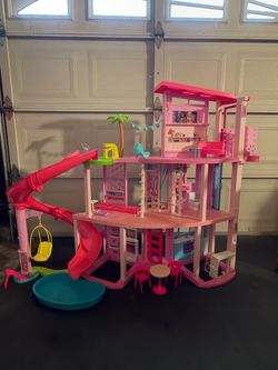 Barbie DreamHouse 3-Story Dollhouse with Slide
