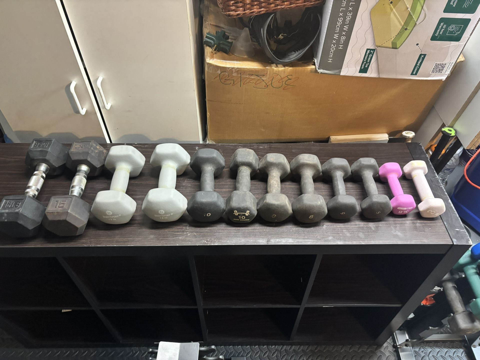  Dumbbells neoprene With New Stand