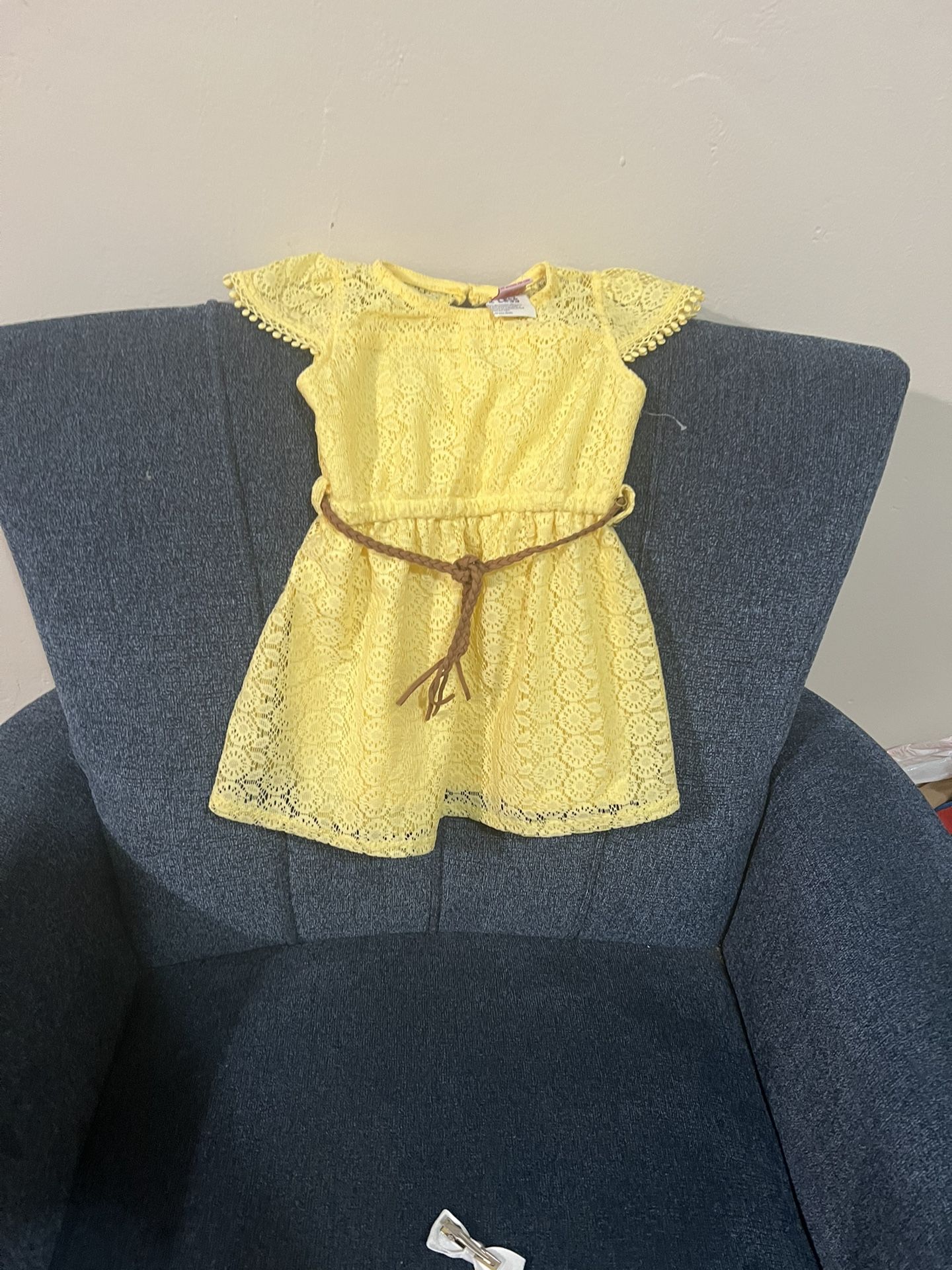 Yellow Belt Dress 18 Months