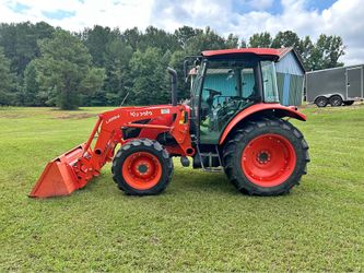 2021 Kubota M4-071 (73 HP) Cab Tractor with a loader. Only 485