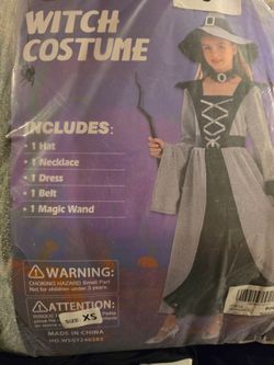 Girls Witch Costume Size XS @