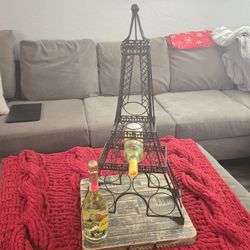 Iron Eiffel Tower Wine Rack