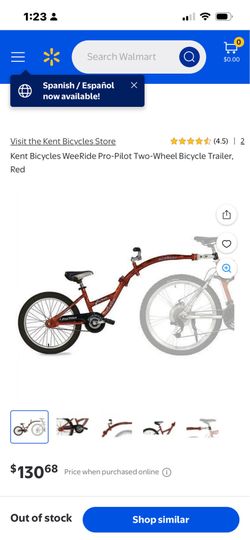 Pro pilot kids tag along bike trailer