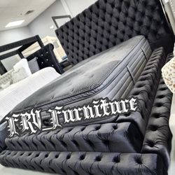 New Queen Bed Frame With Mattress 