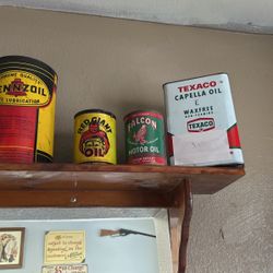 Various Types Of Vintage Cans 