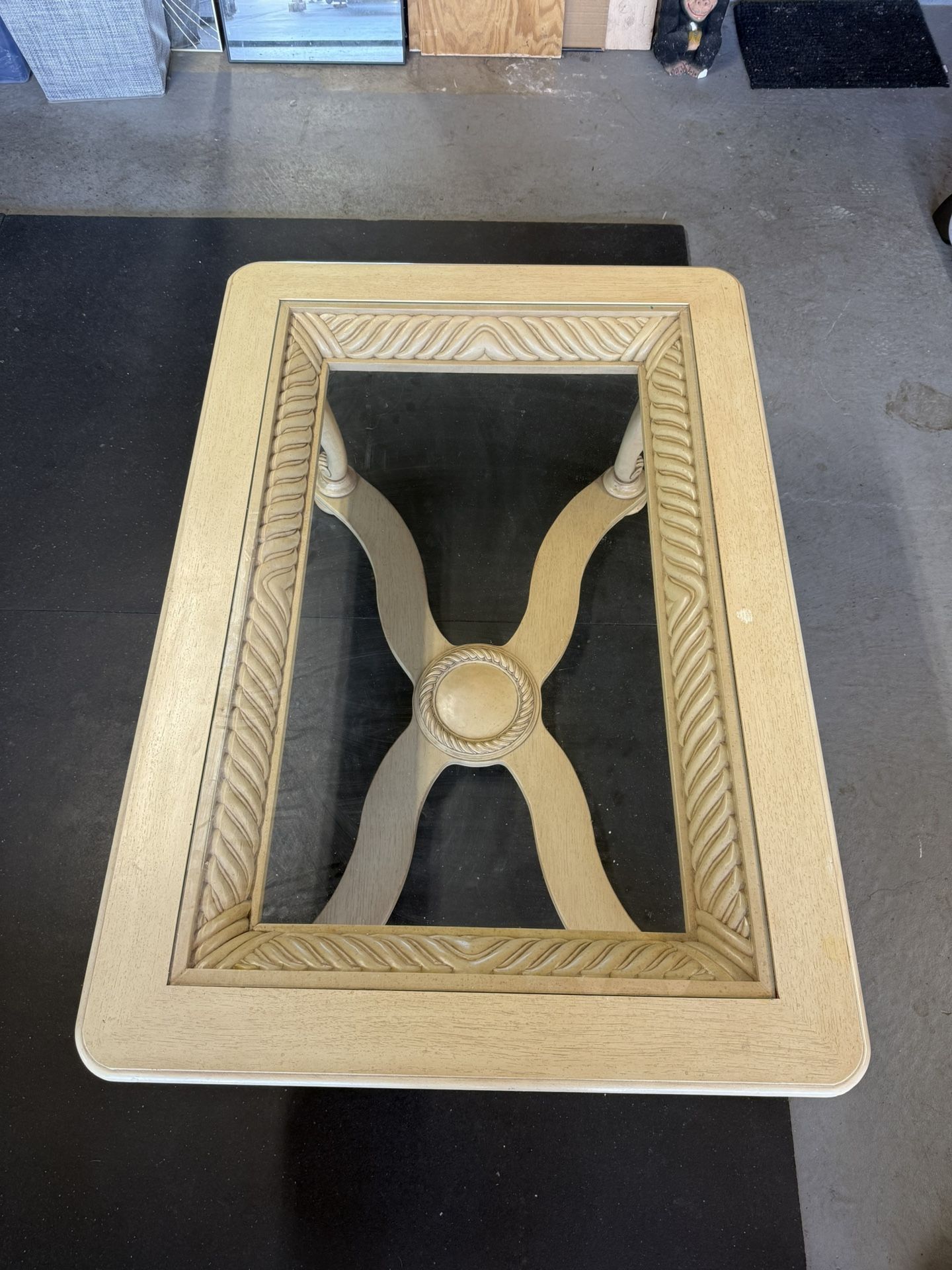 Glass Top Coffee Table (removable Glass)