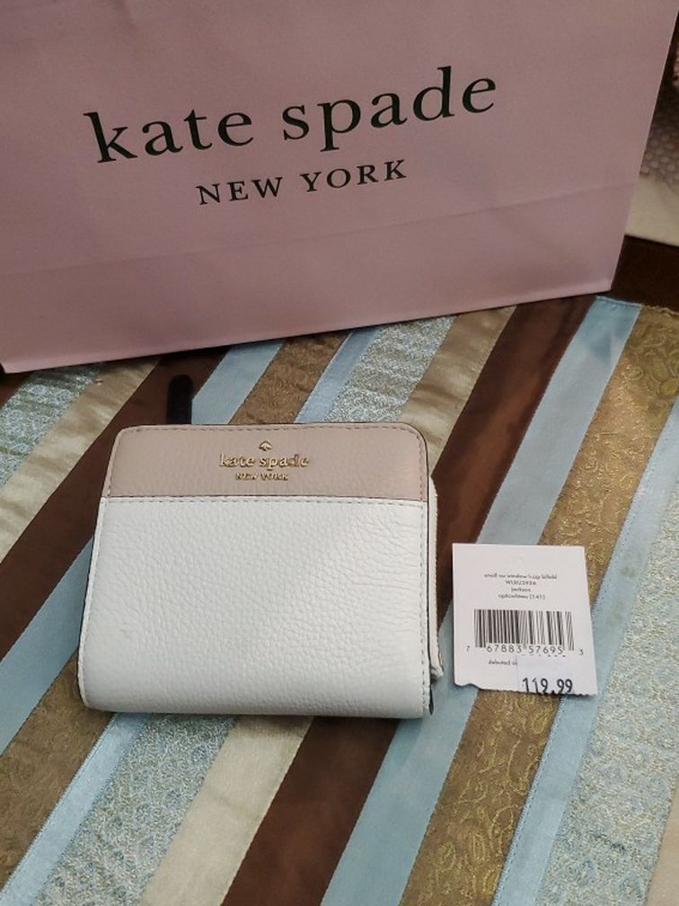 New Kate Spade small Zip Bifold Wallet