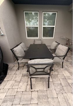 7-Piece Metal Outdoor Patio Dining Set
