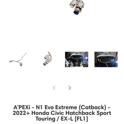 A'PEXi - N1 Evo Extreme (Catback) - 2022+ Honda Civic Hatchback Sport Touring / EX-L [FL1]