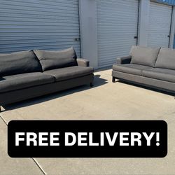FREE DELIVERY || Room & Board Sofa Loveseat Set