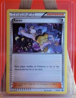 Karen XY177 2016 Black Star Promo Umbreon Artwork Cameo 2016 Pokemon Non Holo, NM