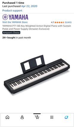 88 piano with stand and pedal