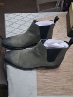 gray boot  cole haan