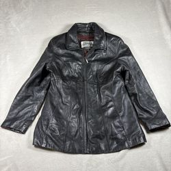 Vintage Wilsons Pelle Studio Women’s XL Black Leather Thinsulate Lined Jacket