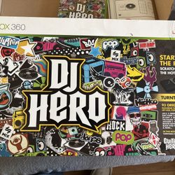DJ Hero Turntable Kit – Xbox 360 – Boxed + Game