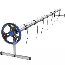 21 ft. Stainless Steel Solar Cover Reel for Inground Swimming Pools Up