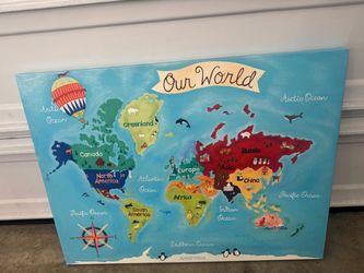 Our World Kids Canvas Wall Art