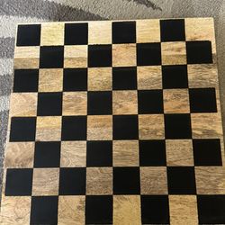 Wooden checker board