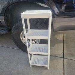 Plastic Storage Shelf For Kitchen Or Bathroom See The Pictures For Size 